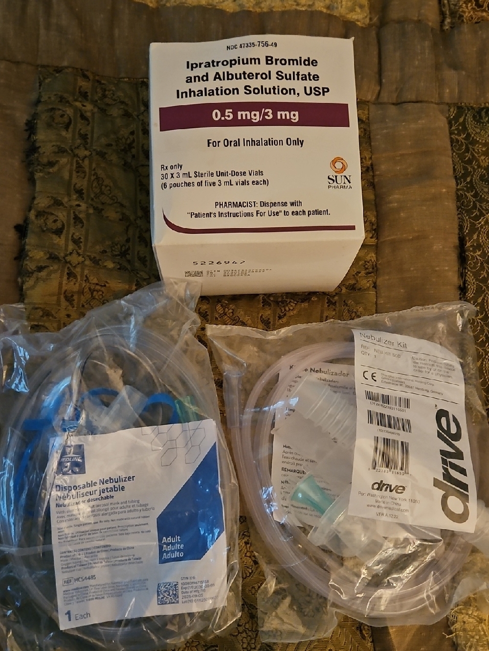 Nebulizer Kit & Mask-New In Pack + 9 Doses Medication